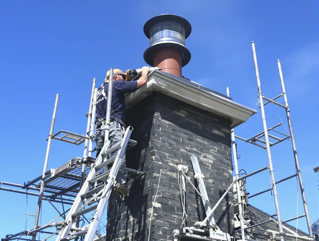 Sturdy chimney crown finished by Valley Falls Chimney Sweep in Valley Falls, RI