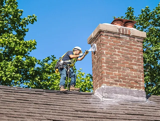Valley Falls Chimney Sweep performing an inspection with advanced tools in Valley Falls, RI