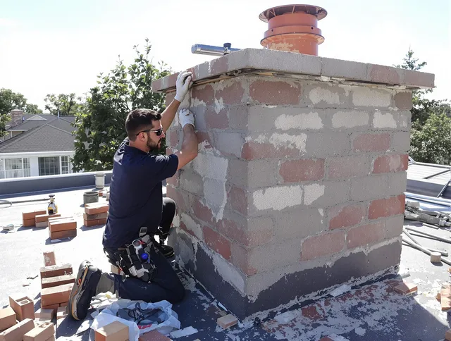 Advanced chimney repair process by Valley Falls Chimney Sweep in Valley Falls, RI