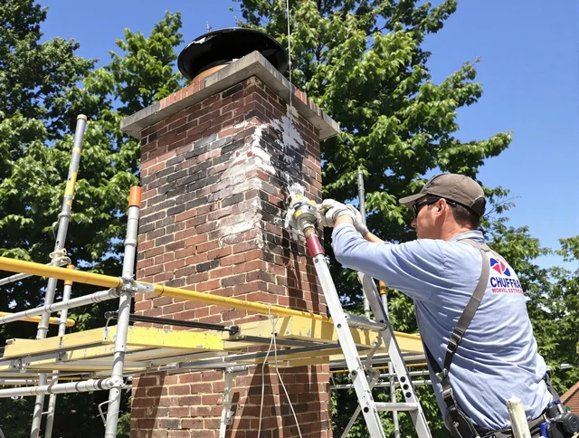 Structural chimney repair by Valley Falls Chimney Sweep in Valley Falls, RI