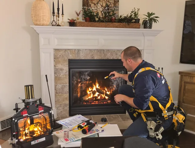 Safety-focused fireplace inspection by Valley Falls Chimney Sweep in Valley Falls, RI